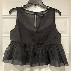 Anthropologie Maeve Peplum Tank